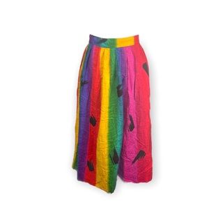 Vintage Colorful Maxi Skirt SZ S / M